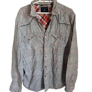 Men’s XXL GUESS Button up Stripe Shirt